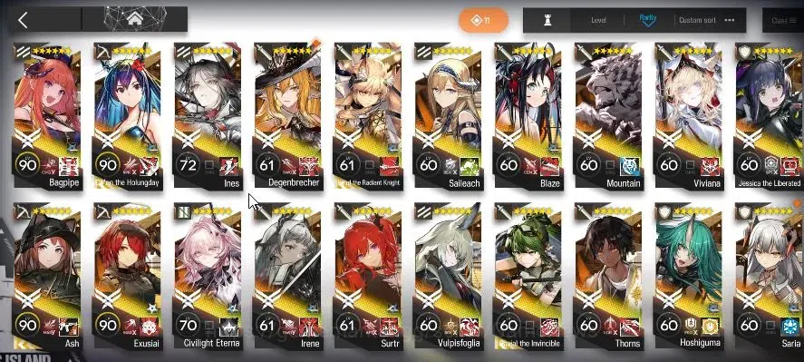Arknights Accounts High-End Lvl 120|321 Op+77 Outfits|11 6