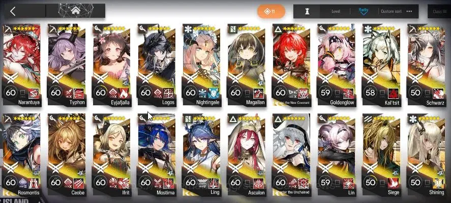 Arknights Accounts High-End Lvl 120|321 Op+77 Outfits|11 7
