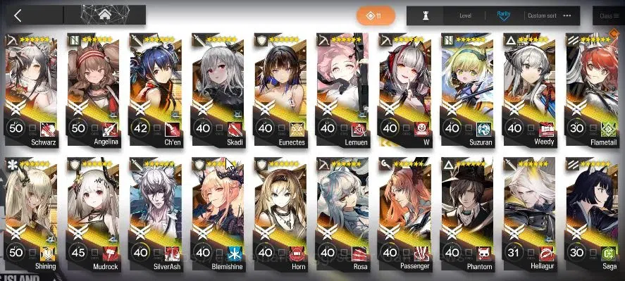 Arknights Accounts High-End Lvl 120|321 Op+77 Outfits|11 8