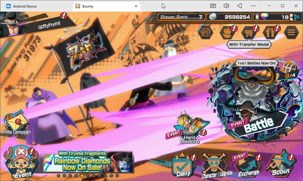 Global|4EX|BP Kuzan, FilmZ Zephyr,Edward Newgate,Onigashima Roronoa Zoro LV Max|Rank7|LogBandai|CheckSS(OPBR1768) One Piece Bounty Rush Accounts Starter Global|4EX|BP Kuzan, FilmZ Zephyr,Edward Newgate,Onigashima Roronoa Zoro LV