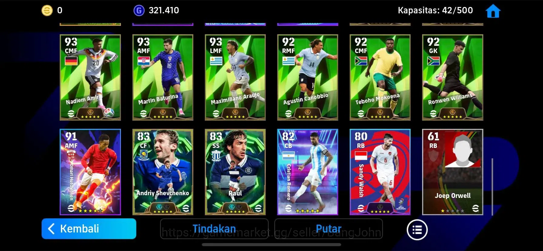 eFootball Accounts Mobile|PW 3115|Epic Eto'o,Drogba,Pirlo,Gerrard,She image 3