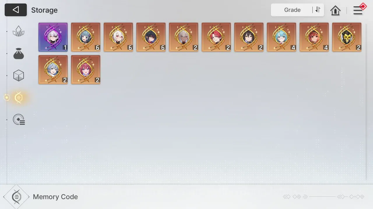 Chaos Zero Nightmare Accounts ASIA | Lvl 54 | 6 SSR | Heidemarie ME3 | Khalipe ME1 | Selector On | More Details Check SS 4