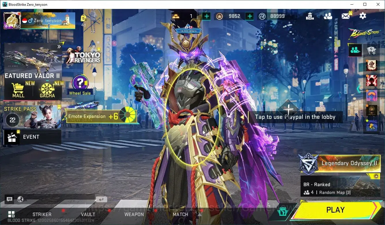 Blood Strike Accounts ASIA|ETERNAL Zero-Odashow Max|Collab 7DS Kar98k+BL image 1