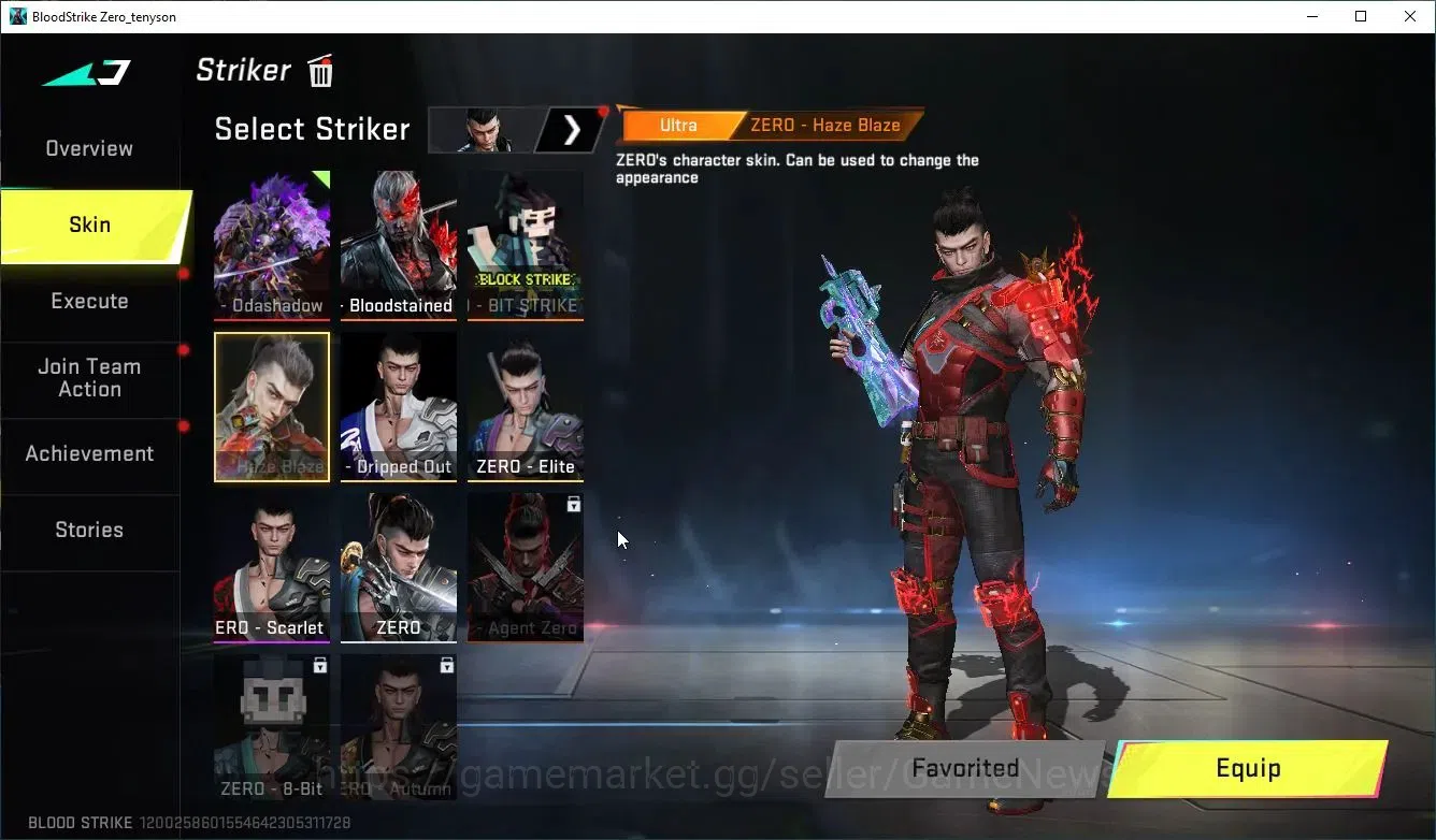 Blood Strike Accounts ASIA|ETERNAL Zero-Odashow Max|Collab 7DS Kar98k+BL image 18
