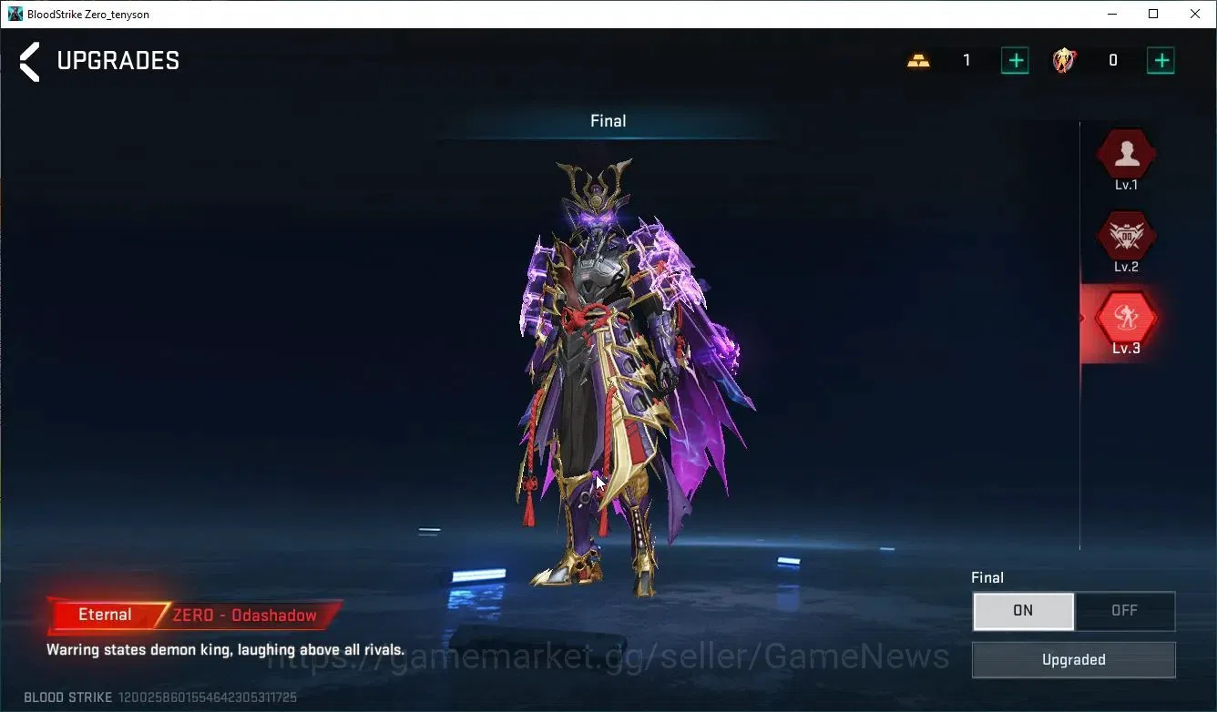 Blood Strike Accounts ASIA|ETERNAL Zero-Odashow Max|Collab 7DS Kar98k+BL image 5