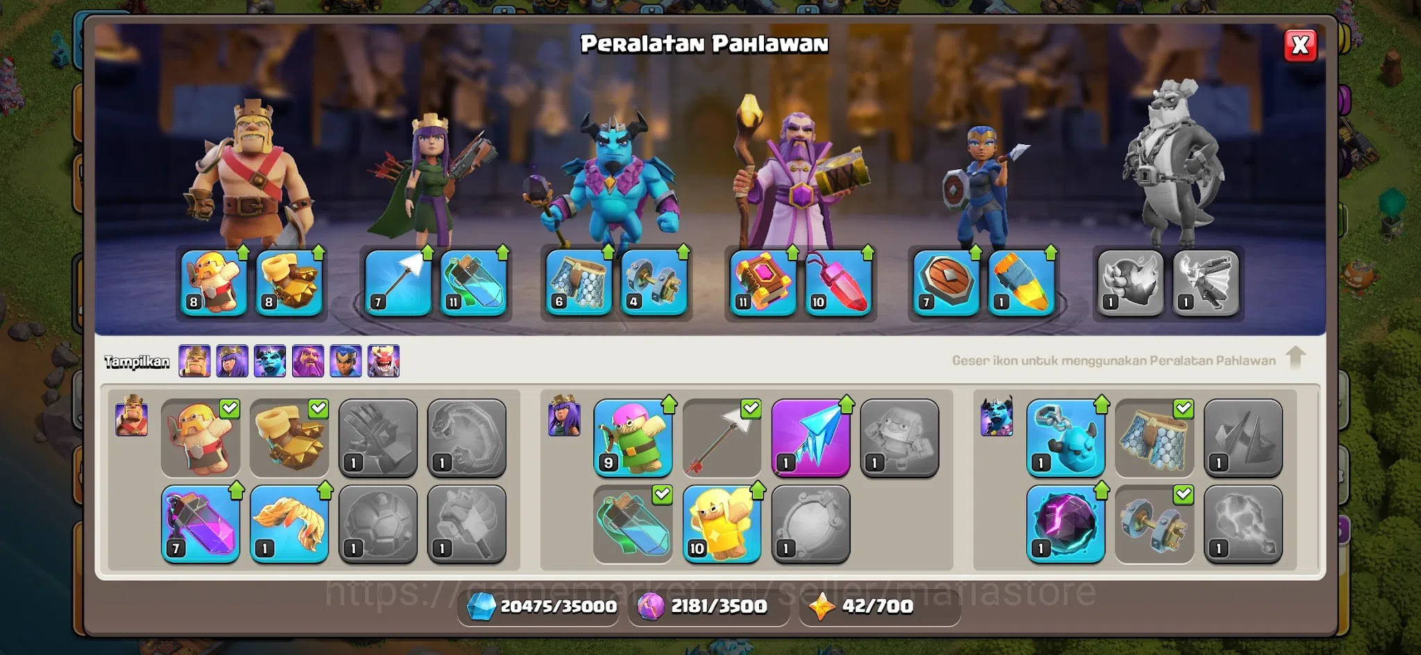 Clash of Clans Accounts High-End TH13 Max AQ75, RC50, all 5 Max Lv4 Siege  image 12