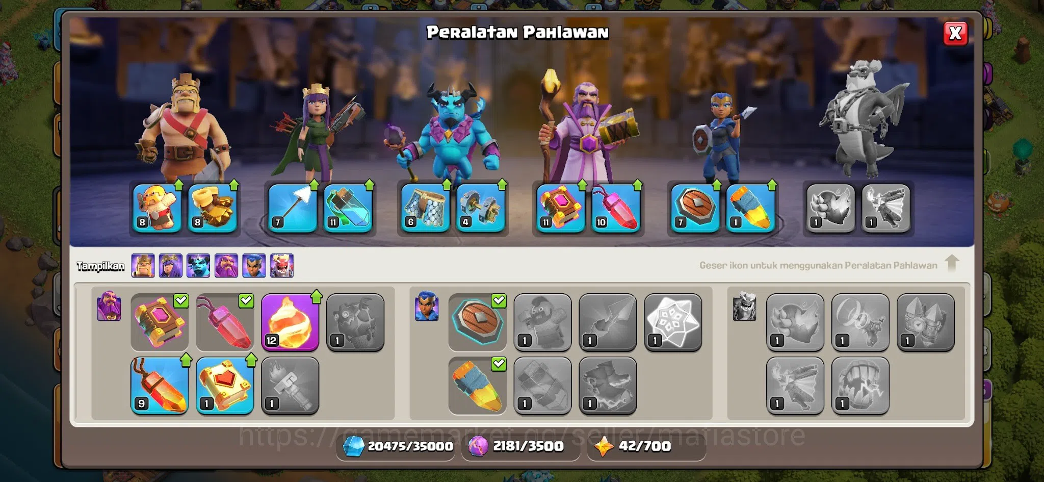 Clash of Clans Accounts High-End TH13 Max AQ75, RC50, all 5 Max Lv4 Siege  image 13