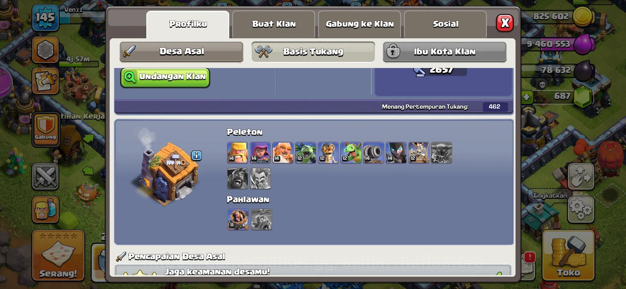 Clash of Clans Accounts High-End TH13 Max AQ75, RC50, all 5 Max Lv4 Siege  image 17