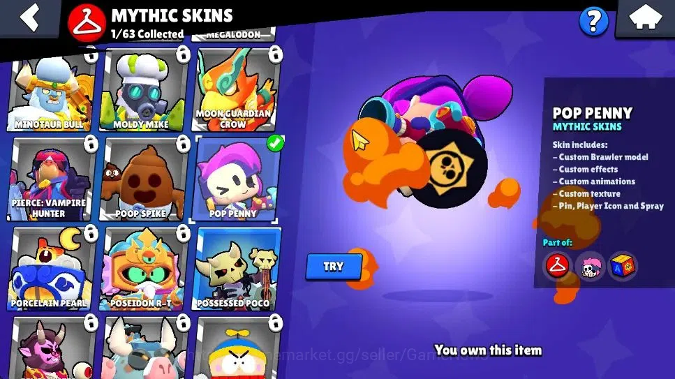 Brawl Stars Accounts 1006 Trophy|3,8K Bling|14 Brawlers 3 Max Lvl [Shel image 11