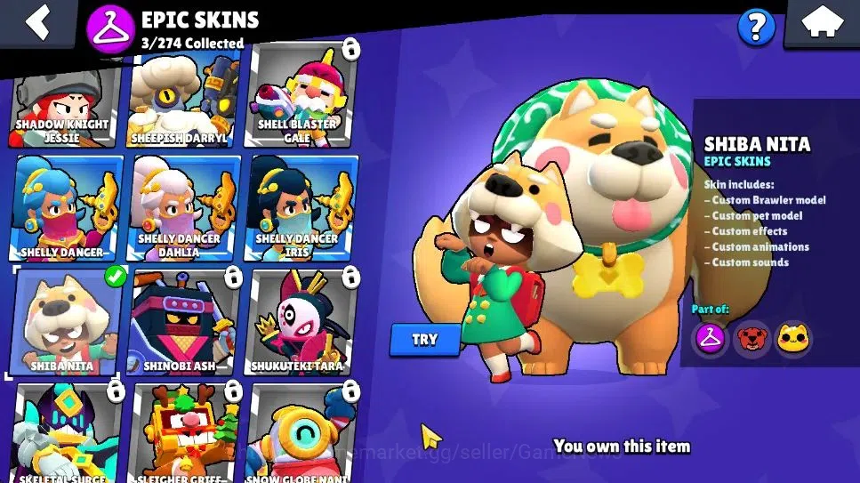 Brawl Stars Accounts 1006 Trophy|3,8K Bling|14 Brawlers 3 Max Lvl [Shel image 14