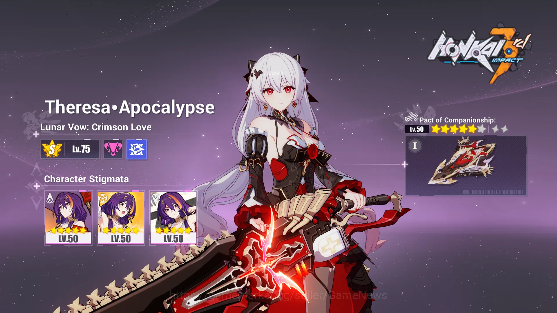 Honkai Impact 3rd Accounts SEA Lv 75| 2 Fullset (Raiden Mei XDC 4/4, Lunar Vo image 18