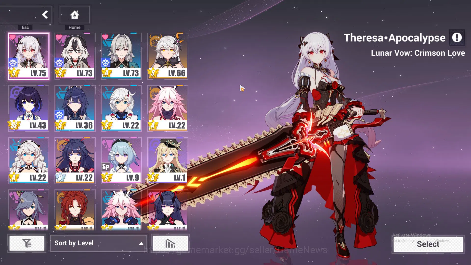 Honkai Impact 3rd Accounts SEA Lv 75| 2 Fullset (Raiden Mei XDC 4/4, Lunar Vo image 2