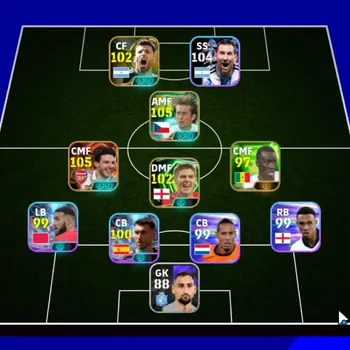 eFootball Accounts Legends & Iconic Players Android|Power 3038|Big Time Declan Rice|EpicTomas Rosicky,Sergio Aguero,Steven