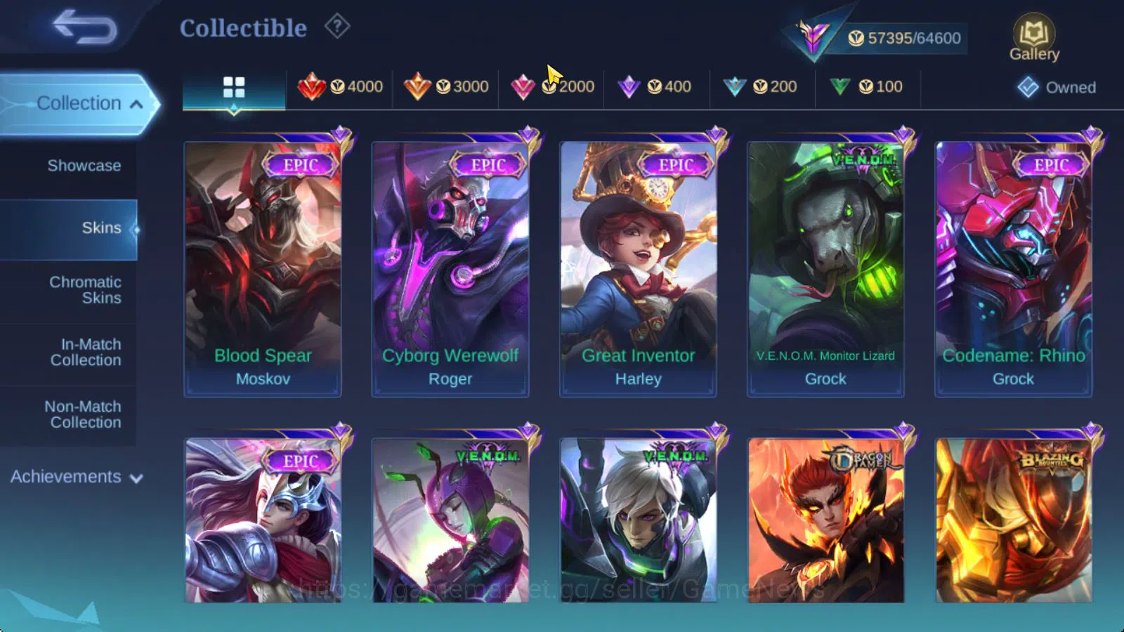 Mobile Legends: Bang Bang Accounts Hero 127|Skin 217|High Glory 54|Ducati leomord,Tra image 14