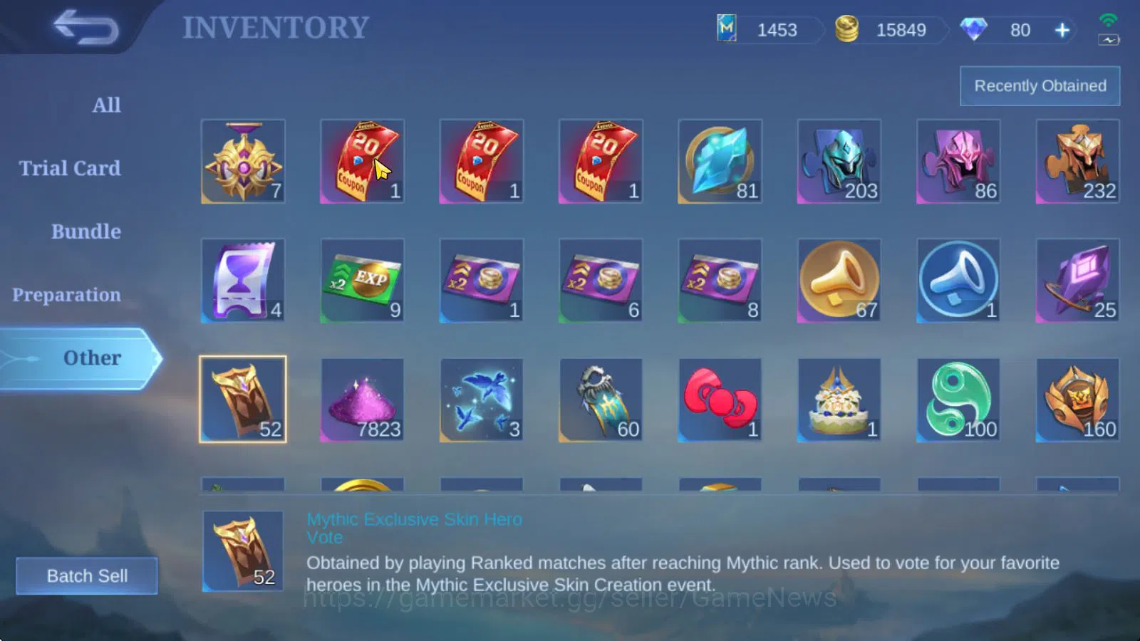 Mobile Legends: Bang Bang Accounts Hero 127|Skin 217|High Glory 54|Ducati leomord,Tra image 2