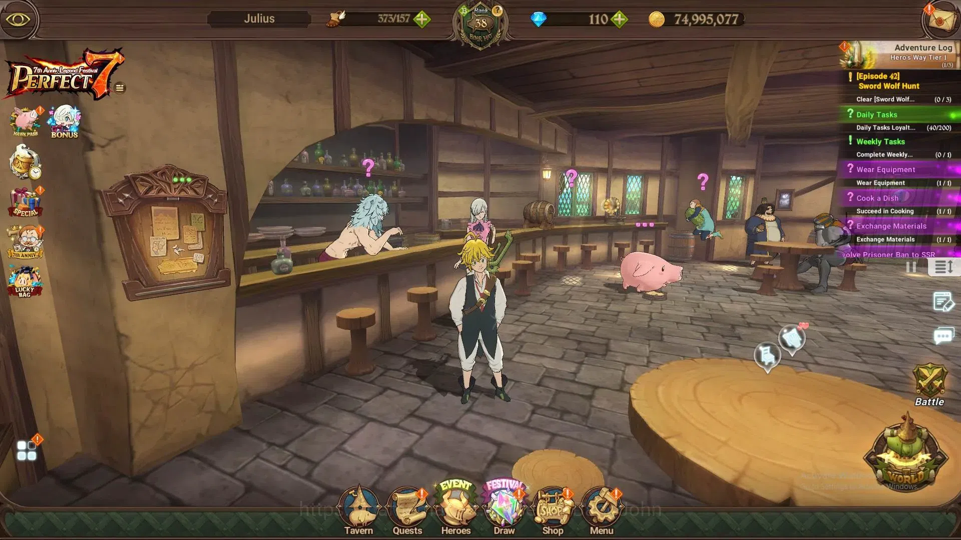 The Seven Deadly Sins: Grand Cross Accounts Global | 2.06M CC |110 DM|LR Fairy Helbram 1/6 | U image 16
