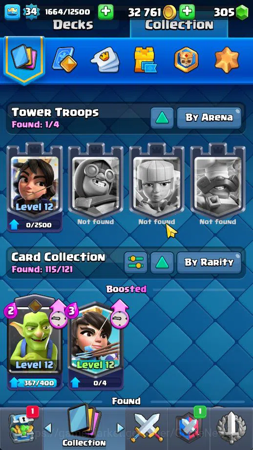 Clash Royale Accounts Midgame Lv 34|Trophy 6667|KTL 12|Limited Skin|Card 115| 1 HERO 5 EVO 3 Champ 20 Legendary 33 Epic 30 4