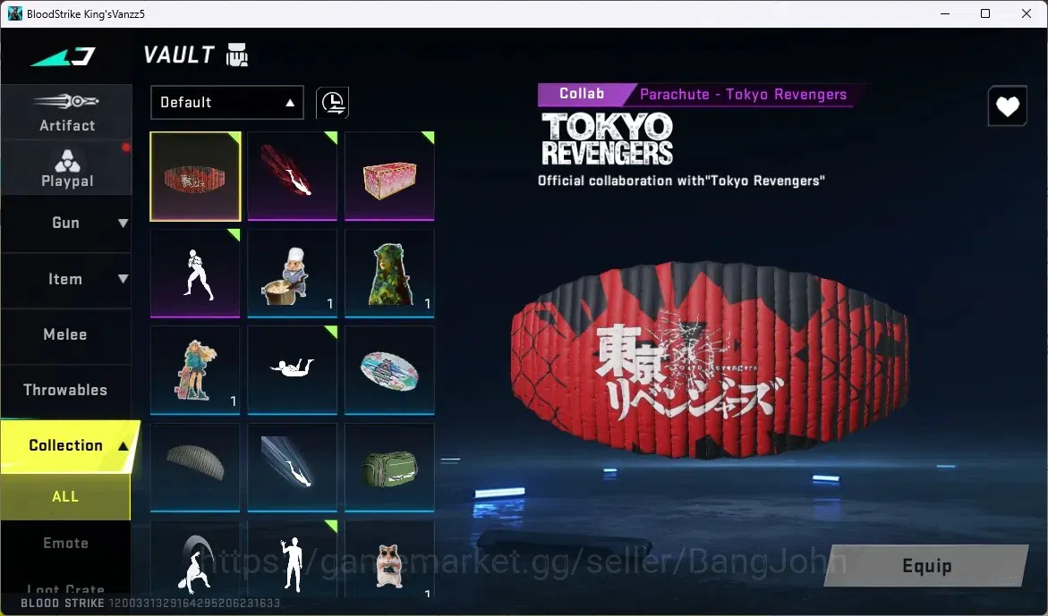 Blood Strike Accounts ASIA | TR MCX | TR Parachute | 1 ULTRA MELEE: Dual image 6