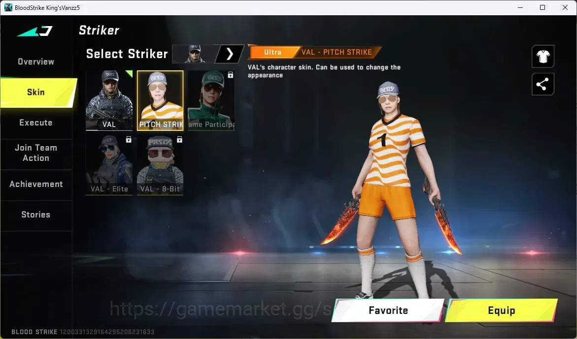 Blood Strike Accounts ASIA | TR MCX | TR Parachute | 1 ULTRA MELEE: Dual image 7
