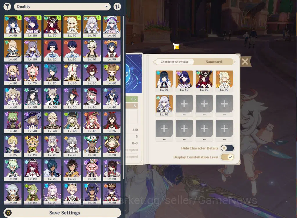 Genshin Impact Accounts ASIA|AR 55|4 Limited +4(*5Weapon)|Yelan+sign,Raide image 2
