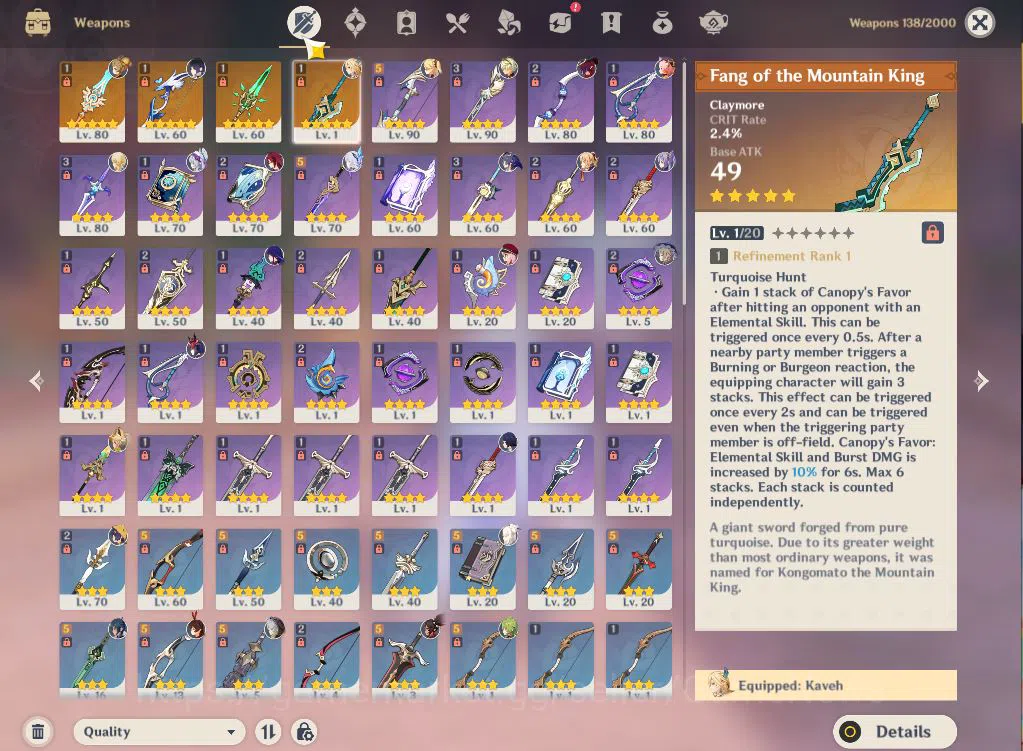 Genshin Impact Accounts ASIA|AR 55|4 Limited +4(*5Weapon)|Yelan+sign,Raide image 3