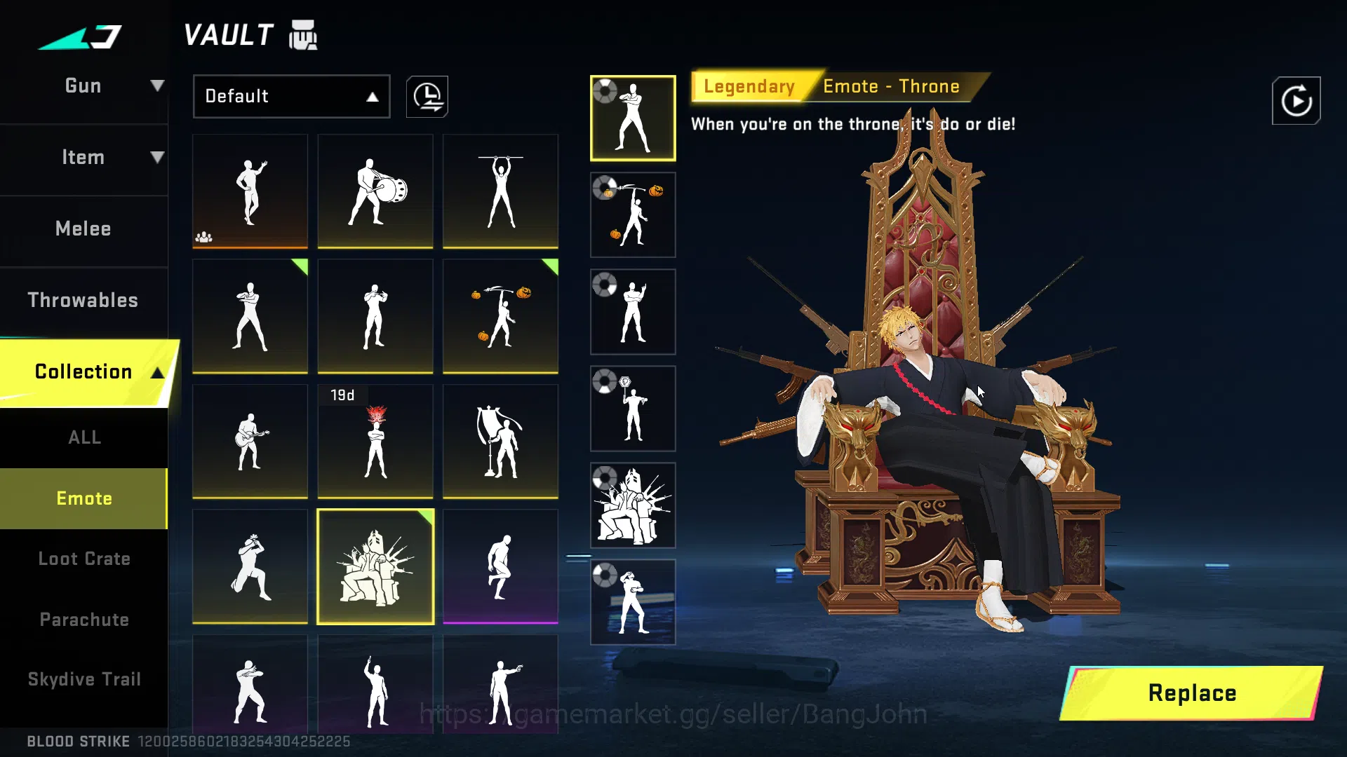 Blood Strike Accounts Asia | Lvl 50 | Bleach | Bleach Collec 1 (7/8) | B image 15