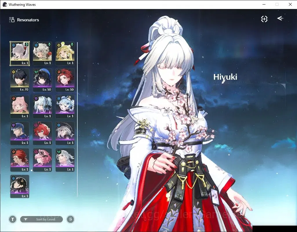 Wuthering Waves Accounts Starter EU | UL 47 | 1 Limited | [Hiyuki R3 + Sign] | Data Bank Lv 30 | MC Female | Log Kuro 2