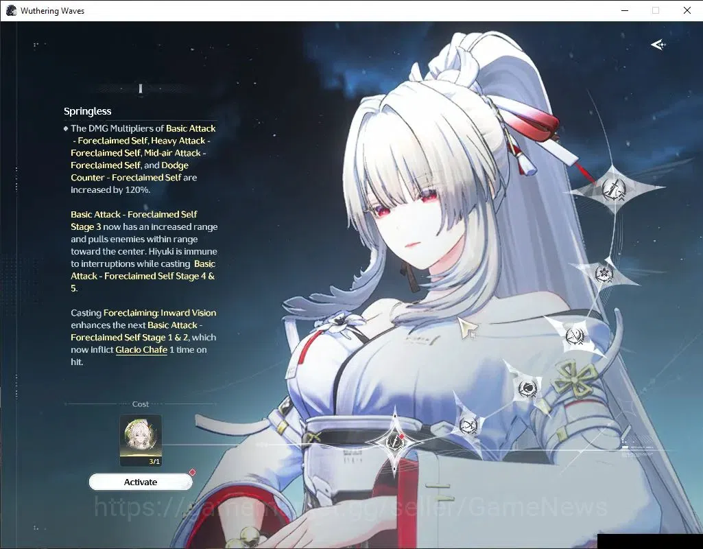 Wuthering Waves Accounts Starter EU | UL 47 | 1 Limited | [Hiyuki R3 + Sign] | Data Bank Lv 30 | MC Female | Log Kuro 3