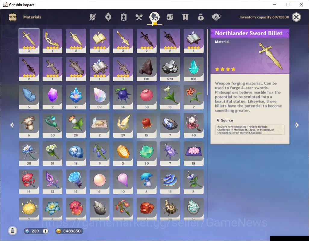 Genshin Impact Accounts ASIA|AR 56|2 Limited +5(*5Weapon)|[FlinsC2,Arlecch image 9