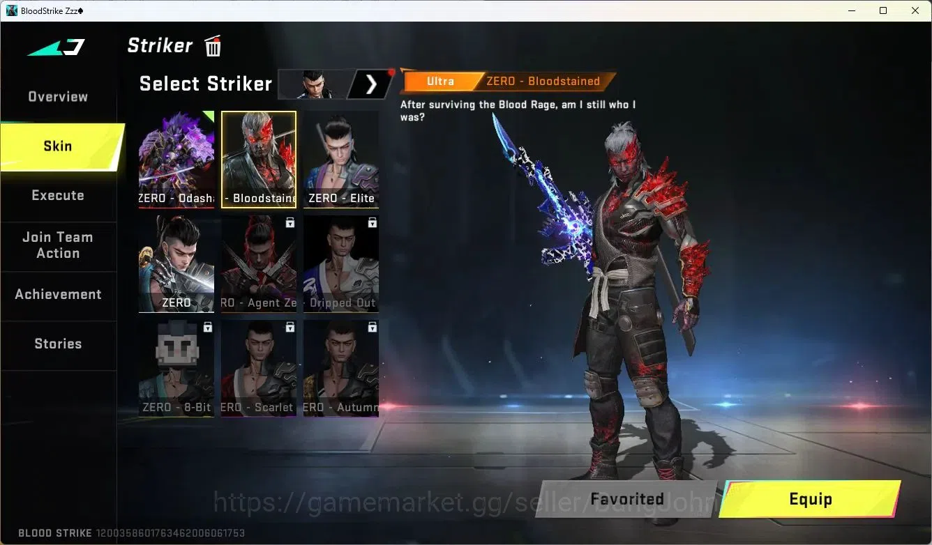 Blood Strike Accounts ASIA | 1 ETERNAL STRIKER: ZERO-Odashadow|1 TR, 1 A image 17