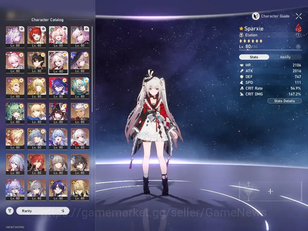 Honkai Star Rail Accounts Others ASIA|TL 70|24 Limited|1 GCS|PremTeam (Therta,Saber)|(Evernight,Casto E2,R 1