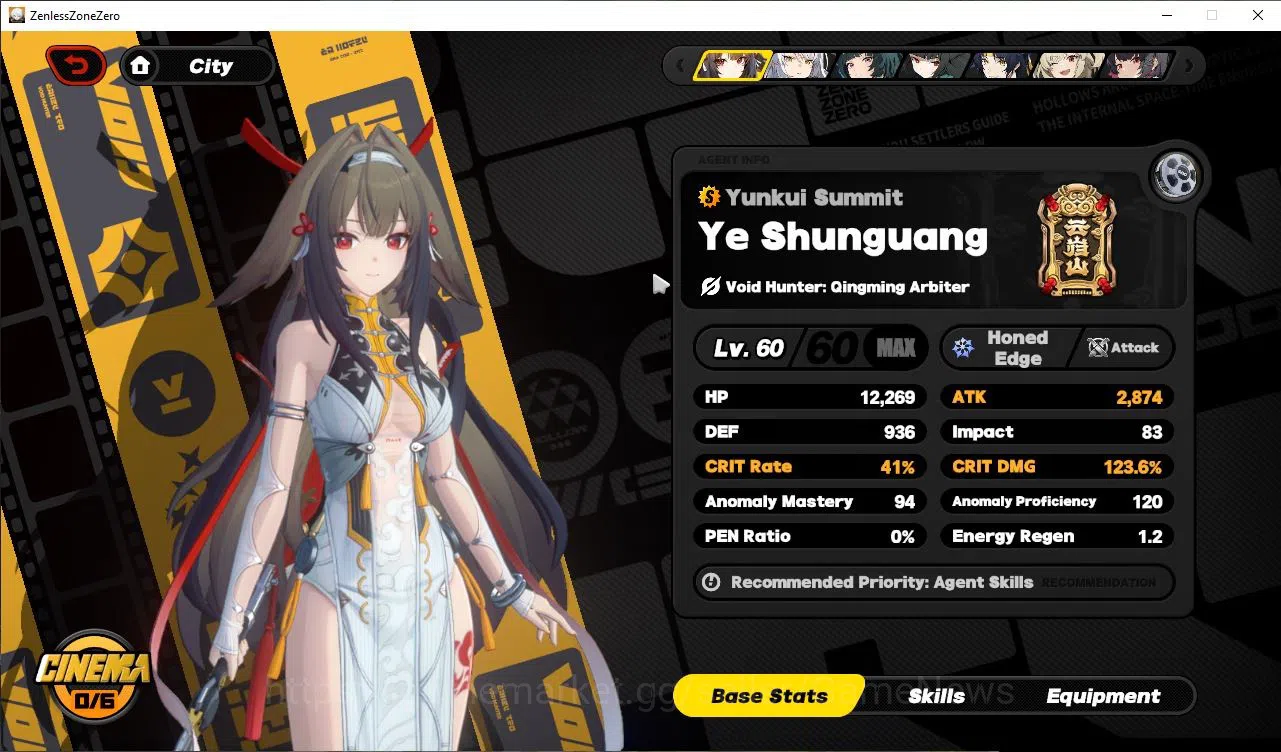 Zenless Zone Zero Accounts EU|IK 56|1,1K Polyc|9 Limit,3 VoidHunter[(Miyabi,Y image 20