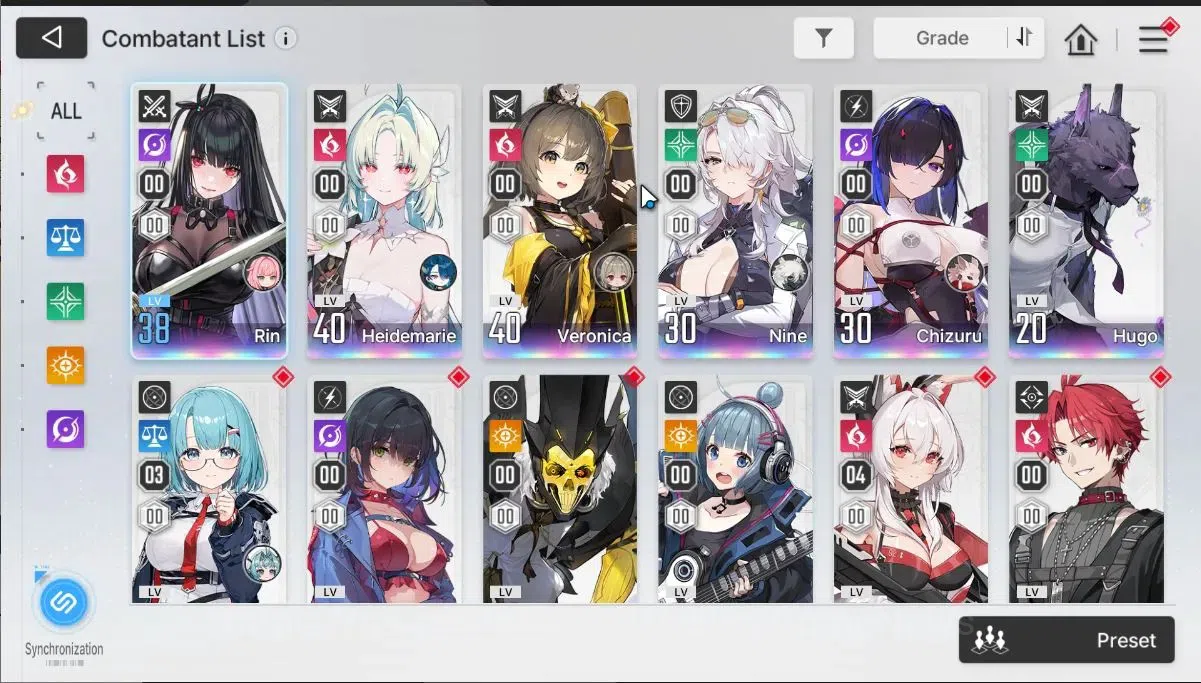 Chaos Zero Nightmare Accounts Global|Lv31|6 SSR[Heidemarie+Sign,Chizuru,Nine,Rin image 3