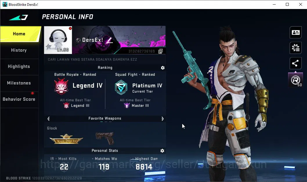 Blood Strike Accounts ASIA|18 ULTRA M4A1,Glock,Vector,KAG-6,SCAR,P90,AR9 image 2