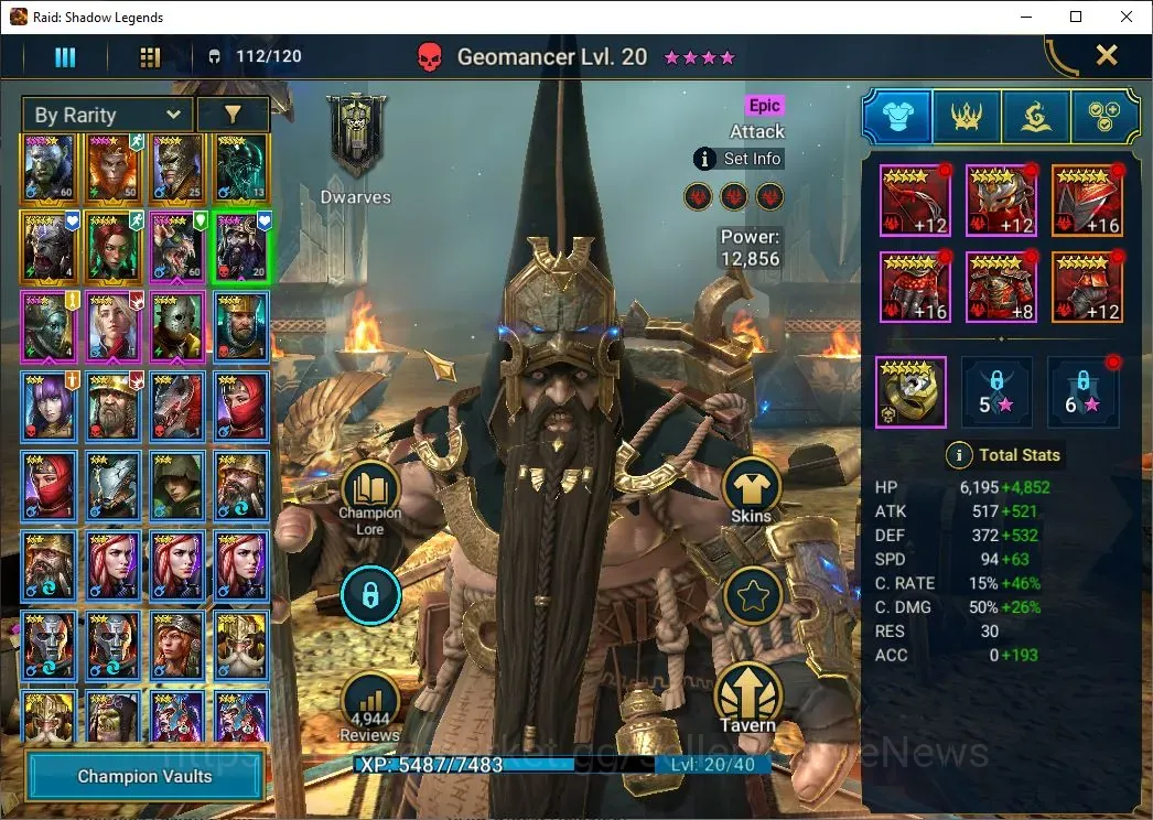Raid: Shadow Legends Accounts を購入 - Lv 27 | 846K Power | 21