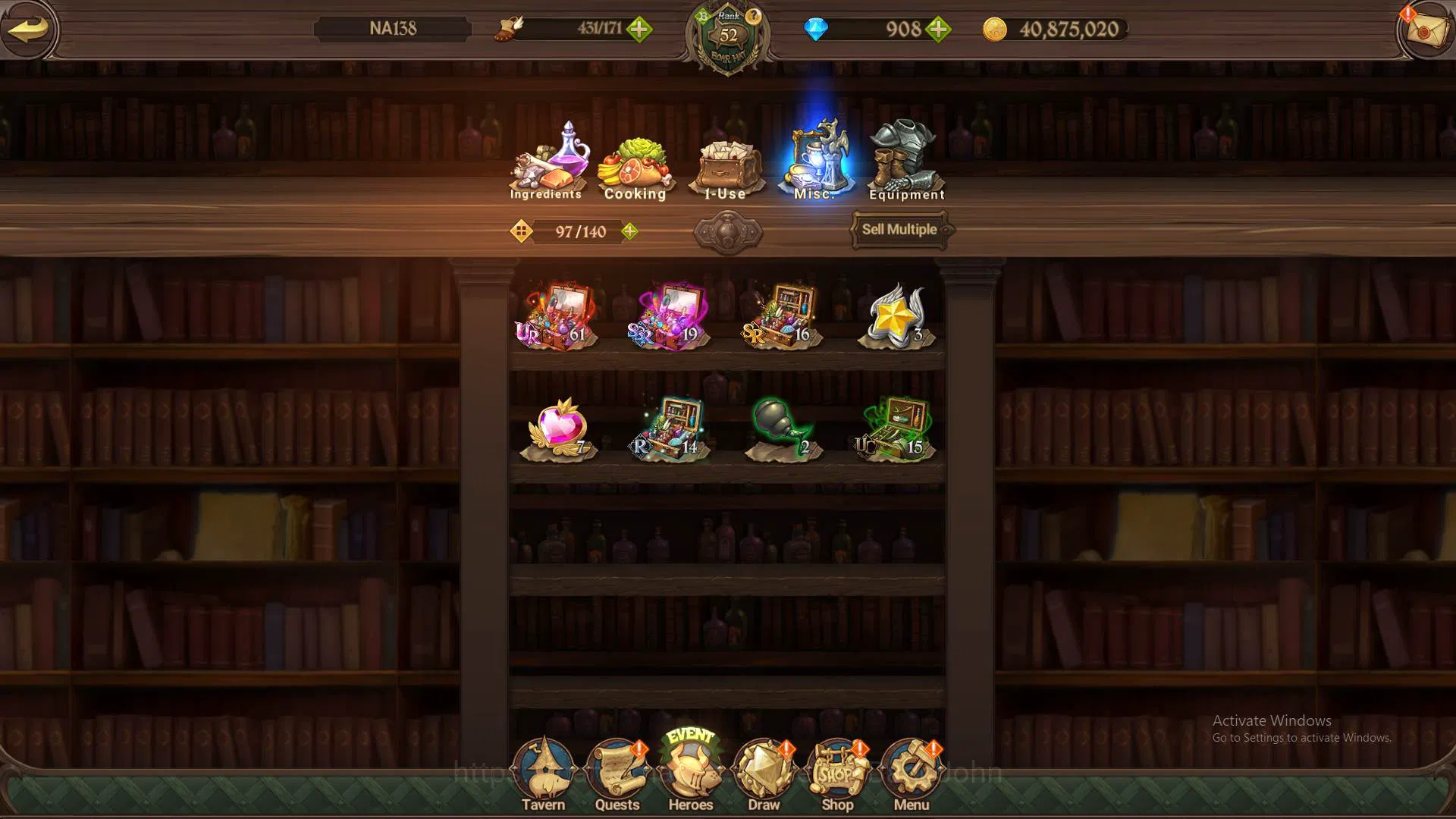 The Seven Deadly Sins: Grand Cross Accounts Others GLOBAL|1.5M CC|LS 100+DM 955| UR Salos, Mael, DK Meliodas,etc|check 9