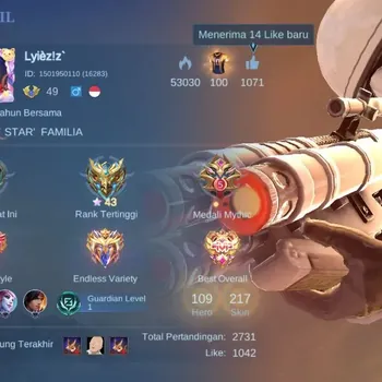 Mobile Legends: Bang Bang Accounts Others Hero 109|Skin 217|Star43|StarWars Kimmy|KOF Karina|Sandrio Florin|LuckyBox