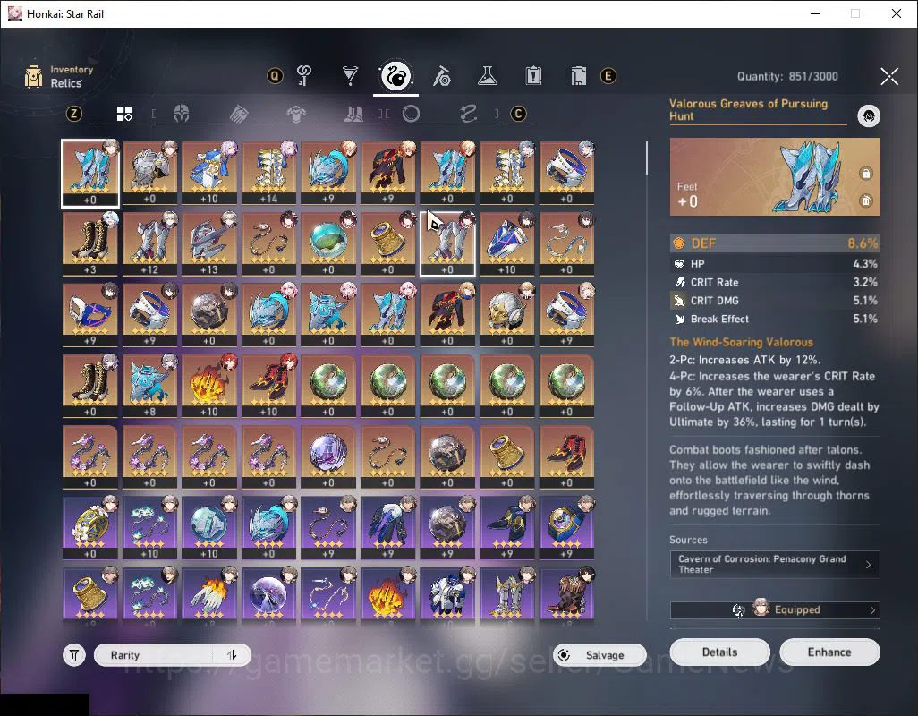 Honkai Star Rail Accounts ASIA|TL 57|2,3K SJ|9 Limited|Castorice,Sunday,Fire image 6