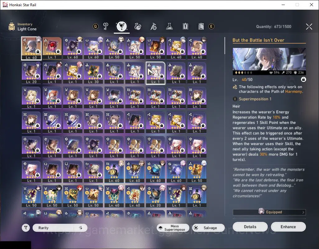 Honkai Star Rail Accounts ASIA|TL 57|2,3K SJ|9 Limited|Castorice,Sunday,Fire image 8