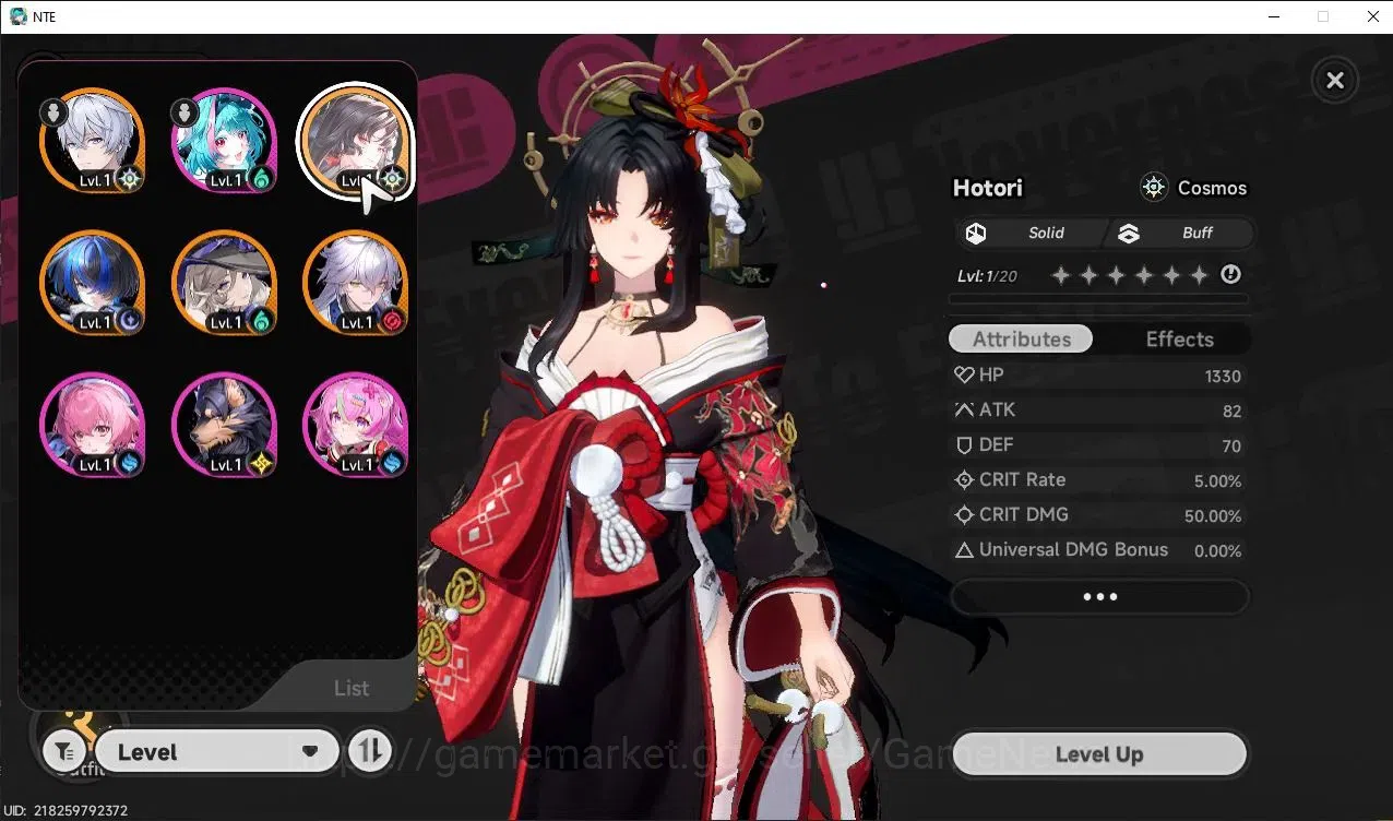 Neverness to Everness Accounts Global EU |HL 3| 4 SSR Hotori A1, Baicang+Sign, Jiuyuan, Daffodill +Livery |Orchid Breeze 2