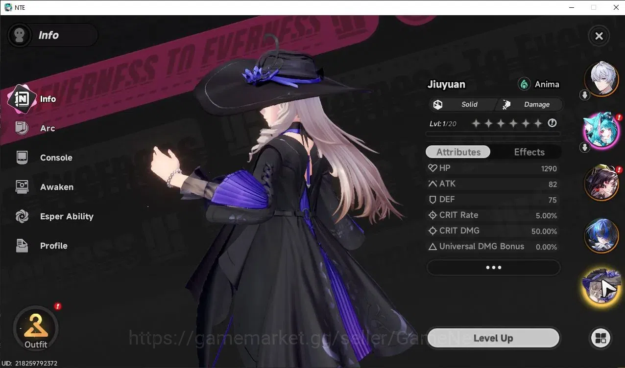 Neverness to Everness Accounts Global EU |HL 3| 4 SSR Hotori A1, Baicang+Sign, Jiuyuan, Daffodill +Livery |Orchid Breeze 4
