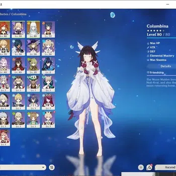 Genshin Impact Accounts Others ASIA|AR45|3Limited+2(*5Wep)|chr limit(Zibai,Columbina+sign,Mavuika)+chr Std aino, yaoyao