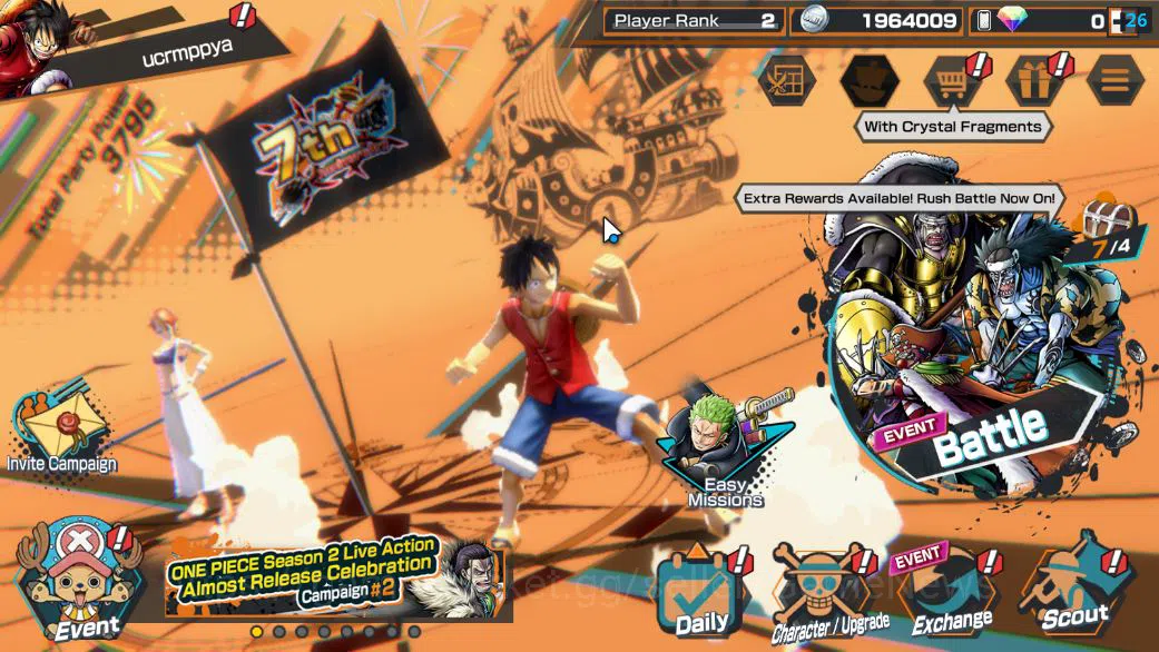 One Piece Bounty Rush Accounts Starter Global|4 EX | T5E ST.Jaygarcia Saturn,AMS Kizaru Borsalino,RO Roronoa Zoro,Blackbeard
