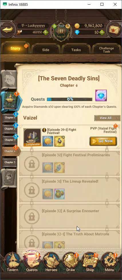 The Seven Deadly Sins: Grand Cross Others ASIA | 1M CC | 1 Lr Elizabeth | 2UR Oppressor Demo image 1