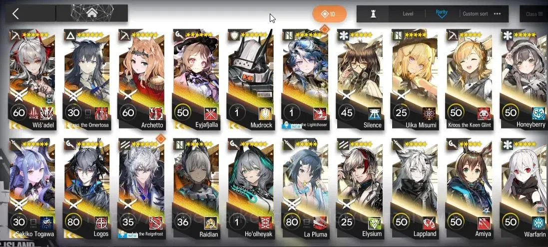 Arknights Accounts Lv 50|117 Op+12 Skin|4k+ Oru|4 Limited|Wis'adel P1 image 5