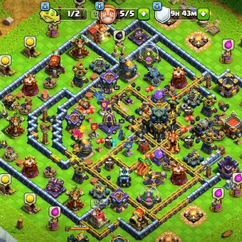Clash of Clans Accounts High-End TH  17 _BUYER MAIL CONNECTED_PERFECT ACCOUNT_HIGH DEFENCE_Heros: 57/46/50/47/41_Change Name