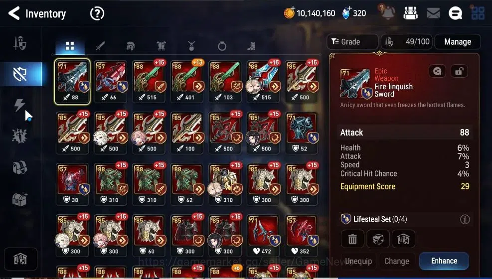Epic Seven Accounts GLOBAL UnVerif|4 ML(Rihana&Luciella,AElena,BHwayou image 17