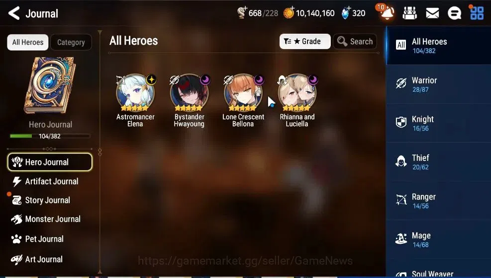 Epic Seven Accounts GLOBAL UnVerif|4 ML(Rihana&Luciella,AElena,BHwayou image 4