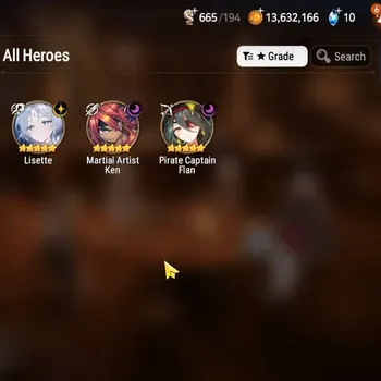 Epic Seven Accounts High-End GLOBAL UnVerif|New Era|3 ML(Lisete,MA Ken,Pirate Capt Flan)+Ruiza,TA Coli,Landy,etc|PoH+ON|44K