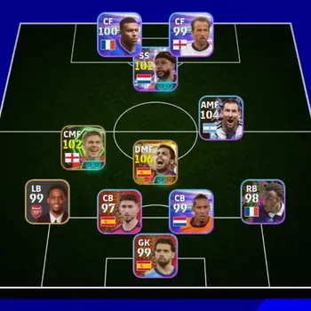 eFootball Accounts Others Android|PW 3101|Rodri BigT,Rul Costa Epic,Steven Gerrard Epic,Memphis Depay ShowT|2026|Check SS